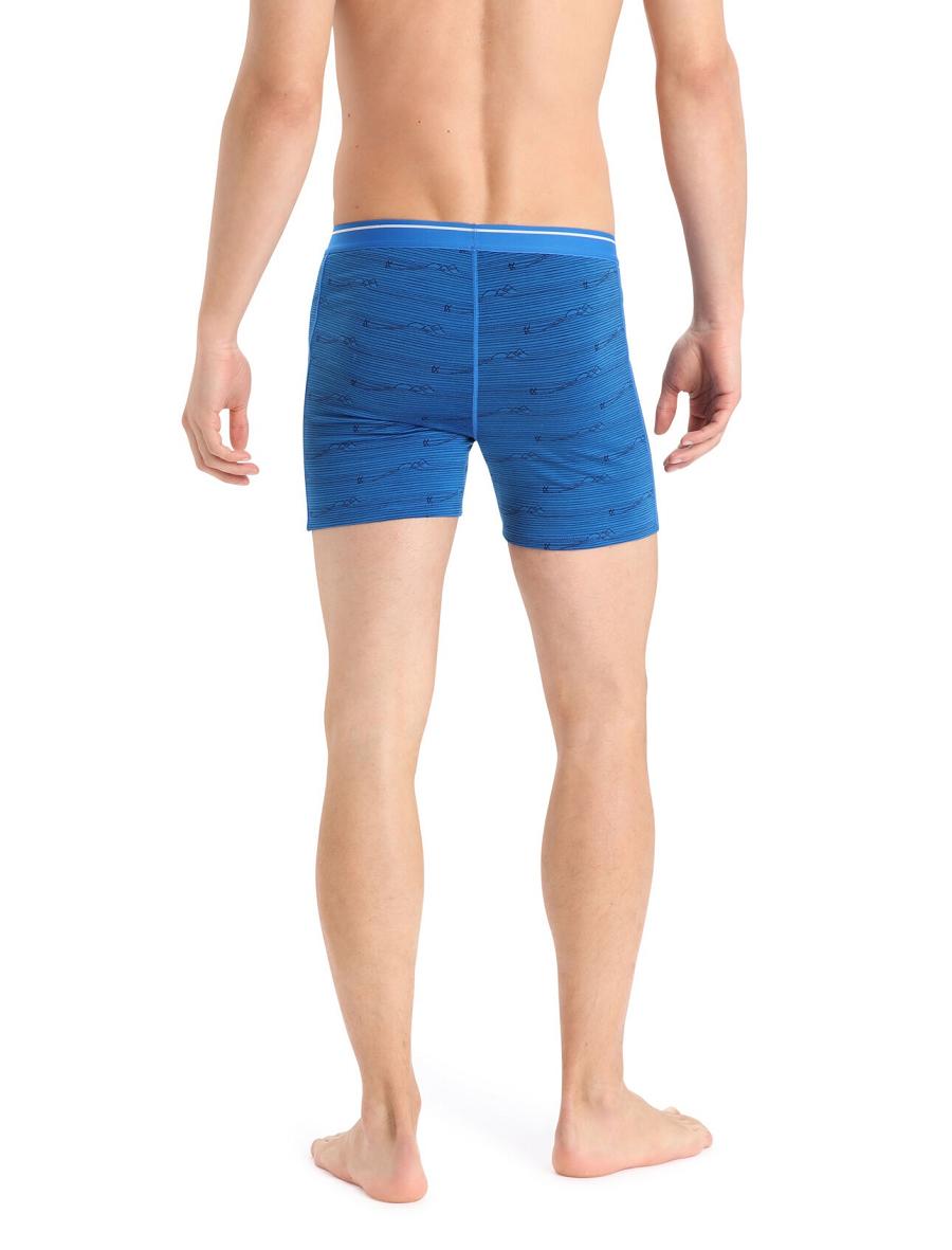 Men's Icebreaker Merino Anatomica Boxers Underwear Lazurite / Midnight Navy | CA 1637JPQJ